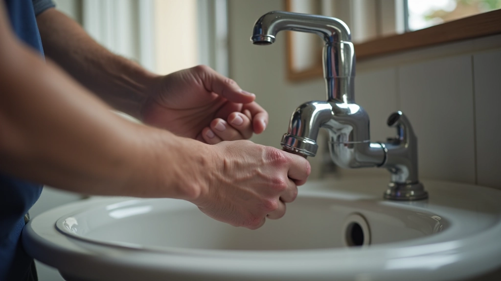 Hands-on plumbing repair demonstration showing proper technique