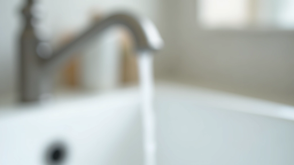 Bathroom sink with visible water dripping from the tap spout